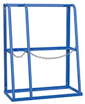 Vertical Bar Storage Rack - 2 Openings (Right Wide Opening) 48-1/2"W x 24"D x 61"H, 1,500 lbs. Capacity Per Opening