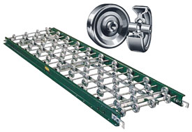 Aluminum Skatewheel Conveyor - 5 ft. long, 24" wide