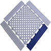 Edge Ramp for Floor Work Tile - Side Section Male - Grit Finish