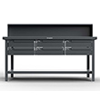Shop Table with 6 Drawers and Back Shelf  - 72"W x 36"D x 34"H