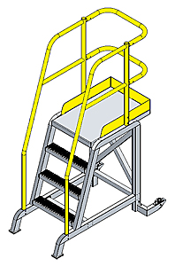 Tip & Roll Mobile Workstand w/48"H Deck