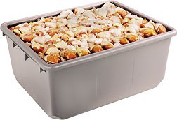 Nesting Totes - 24-1/2" L x 19" W x 9-1/2" H, Carton of 6