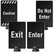 Post-Top Sign for Outdoor Stanchion - 7" x 11"