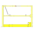 Toeboard Kit for Vertical Access Gate, 42" to 72-1/2" Opening