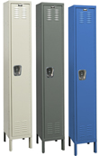 Fully-Assembled Wardrobe Locker - Single Tier, 1 wide, 12"w x 18"d x 72"h opening
