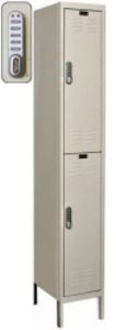 1 Wide Double Tier DigiTech Electronic Access Locker - 12"w x 18"d x 36"h