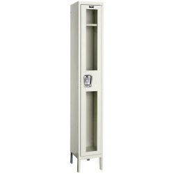 Hallowell Safety Clear View Window Locker - 1 Wide Single Tier, 12"w x 12"d x 78"h