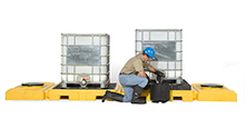 Modular IBC Spill Pallet - 2-Tank, Indoor Model