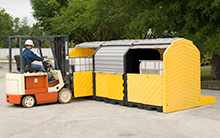 Modular IBC Spill Pallet - 3-Tank, Outdoor Model