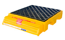Spill Deck Bladder System, 1-Drum - 25-7/8"L x 30-1/2"W x 5-3/4"H, Capacity: 1,500 lbs., 77 gal.