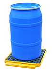 Low-Profile Flexible Spill Deck Bladder System, 1-Drum - 27"L x 24"W x 5"H, Capacity: 1,500 lbs., 66 gal.