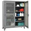 Two Door Lockable Ventilated Cabinet with 4 Adjustable Shelves - 48"W x 24"D x 72"H