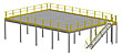 Structural Mezzanine, 8'H, 42'-9" x 31'-5½" Platform, Bar Grating