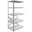 Steel Shelving, Open - 48" W x 24" D x 87" H, 5-Shelf Adder, 400 lbs. cap.