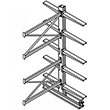 Cantilever Rack Double Sided Adder - 16'H x 4'W - (10) 36" Arms 4,100 lb. Cap. ea.