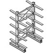 Cantilever Rack Double Sided Starter - 16'H x 6'W - (20) 36" Arms 4,100 lb. Cap. ea.