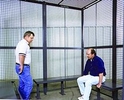3-Wall Prisoner Holding Cell - Open Top, 16' x 16' x 8', 3' Hinged Door