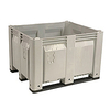 Bulk Bin - 48"W x 40"D x 31"H, Solid Sides, Longside Runners