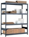 Medium Duty Mini-Rack Shelving - 48" W x 18" D x 75"H, Starter w/ 4 Shelves & Steel Decking
