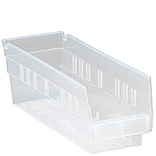 Clear View Economy Shelf Bins - 11-5/8" x 4-1/8" x 4", Carton of 36