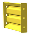 24 In. Steel Guard Rail Section