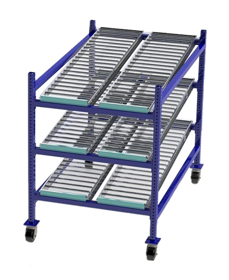cartonode engineering ハークサイズスタジオラック FRP製 Cisco-Eagle Catalog - Mobile Carton Flow Rack - 3'W x 5'D x 4'6