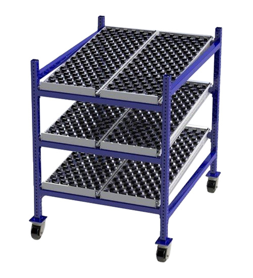 Cisco-Eagle Catalog - Mobile Carton Flow Rack - 3'W x 4'D x 4'6