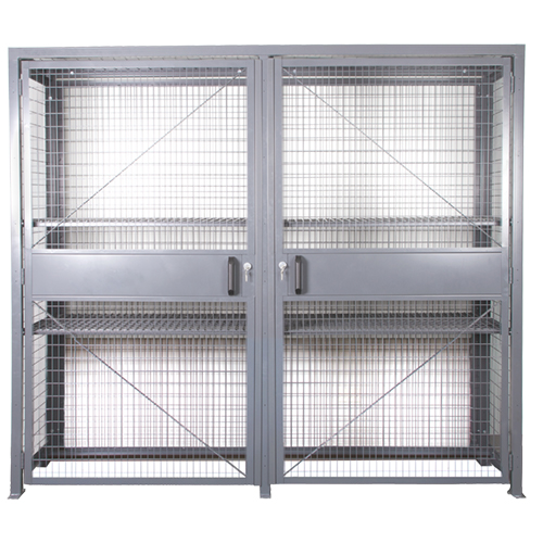 Cisco-Eagle Catalog - Wire Mesh Security Cabinet, 18 D x 84 H x 96 W -  Dual Hinged Doors - Fully Assembled