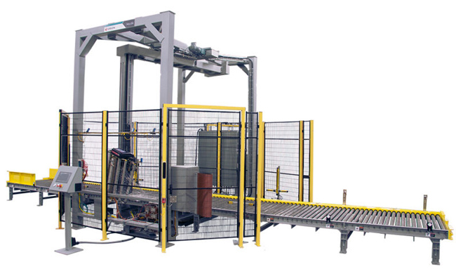 automated stretchwrapper machine
