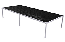 Aluminum Grow Table with Inset Deck - 62"W x 146"L x 30"H