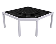 Additional Tier for Aluminum Grow Table - Corner Style, 38"W x 38"L x 18"H