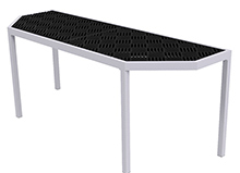 Aluminum Grow Table End Cap - for Two 38" Tables with Inset Deck, 26"W x 76"L x 30"H
