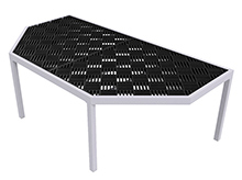 Aluminum Grow Table End Cap - for Top Mount Deck, 38"W x 72"L x 30"H