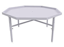 Octagonal Water Table for Indoor Growing - 60"W x 60"D, 22", 26" and 30" Adjustable Height