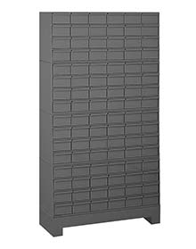 Modular Cabinet - 34"W x 12-1/4"D x 62-1/4"H, 96 Steel Drawers