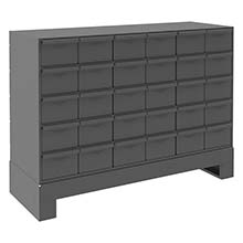 Modular Cabinet - 34"W x 12-1/4"D x 26-1/4"H, 30 Steel Drawers