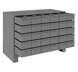 Modular Cabinet - 34"W x 17-3/4"D x 26-1/4"H, 30 Steel Drawers