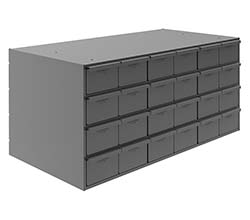 Modular Cabinet - 33-13/16"W x 17-3/4"D x 16-5/16"H, 24 Steel Drawers