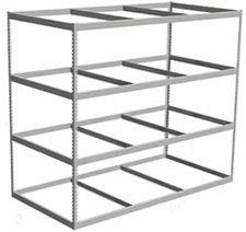 Long Span Shelving, 96" x 30" x 84" No Decking, 500 Lbs. Cap., Starter