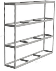 Long Span Shelving, 96" x 30" x 84" No Decking, 1000 Lbs. Cap., Starter