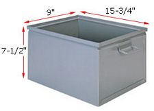 Steel Stackbox # 3, 15-3/4" x 9" x 7-1/2" with handle