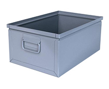 800 Series Steel Stackbox, 18" x 12" x 8" with handles