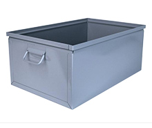 800 Series Steel Stackbox, 24" x 15" x 10" with handles