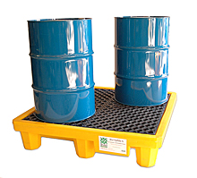 4-Drum High Capacity Spill Containment Pallet - 6,000 lb., 66 gal., No Drain