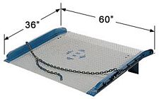 Model SC steel dockboard 60" w x 36" d - 10,000 lb. capacity