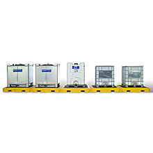 Modular IBC Spill Pallet - 5-Tank, Indoor Model