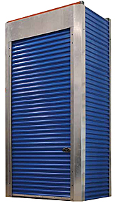 Pallet Rack Security Enclosure - fits 12'H, 5'W x 42"D Rack