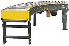 Accumulation Conveyor - 90 Degree Curve, 18"W - 1.9" Rollers