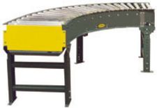Live Roller Spool Conveyor Curve - 18"W, 1.9" Rollers