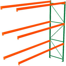 Pallet Rack Adder - 144w x 36d x 144h, 3 Beam Levels - 8020 Cap. Beams